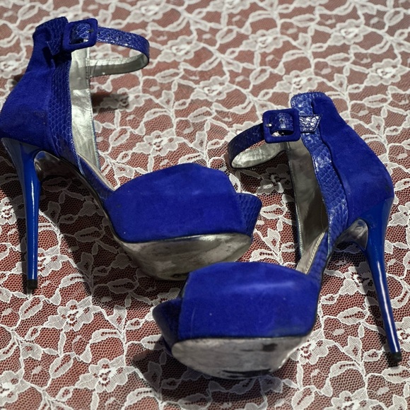 Bebe platform blue shoes !! - Picture 15 of 16